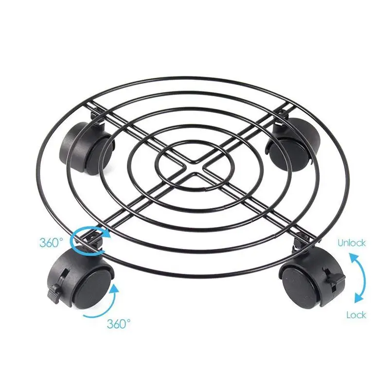 Металлическая подставка для цветочных горшков тележка на колесах инструменты