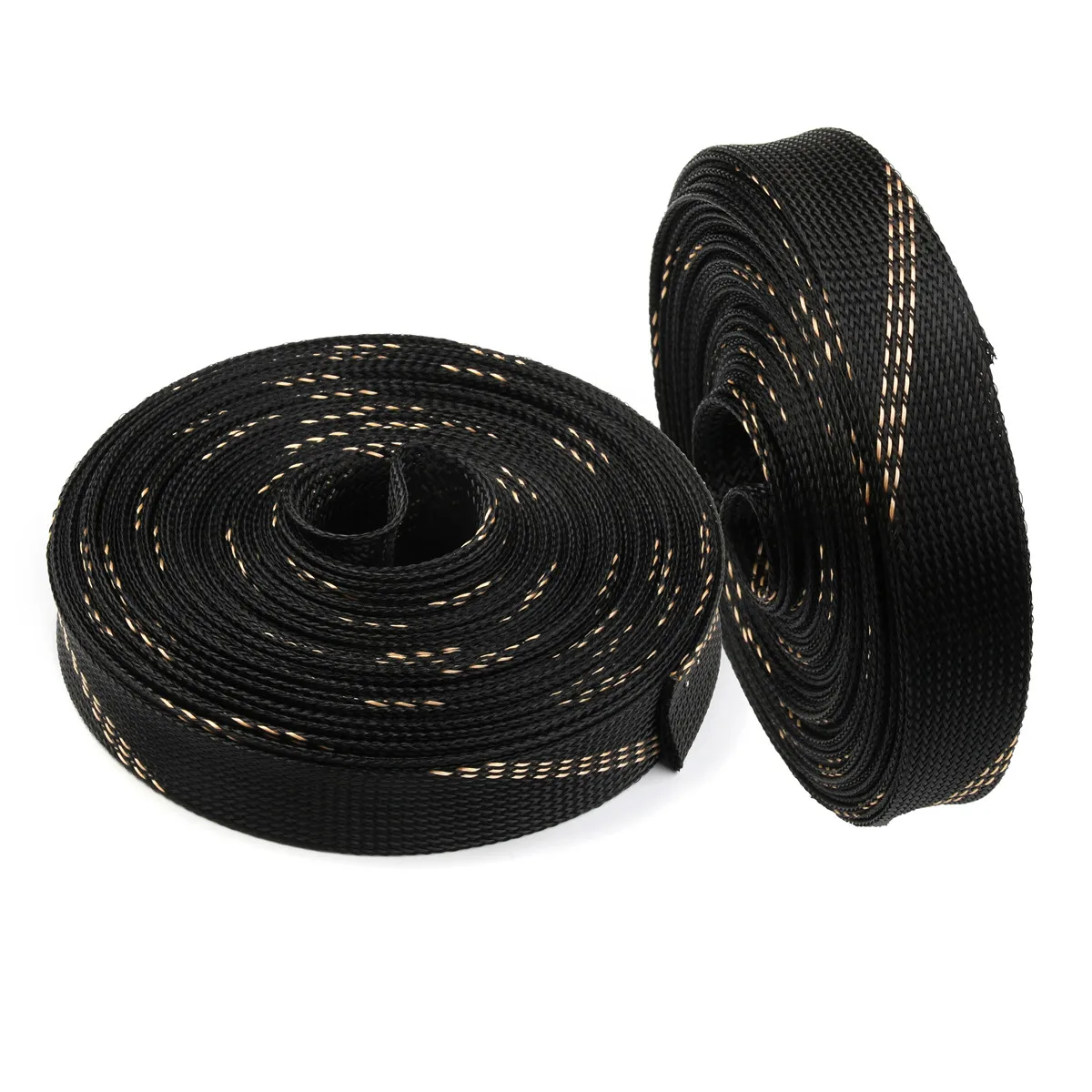 Trançado Cabo Manga Fio Sleeving Envoltório Cabo Isolamento Bainha de Náilon Cabo Luva Pet Trançado Expansível 15 m 30 mm Luvas de cabo