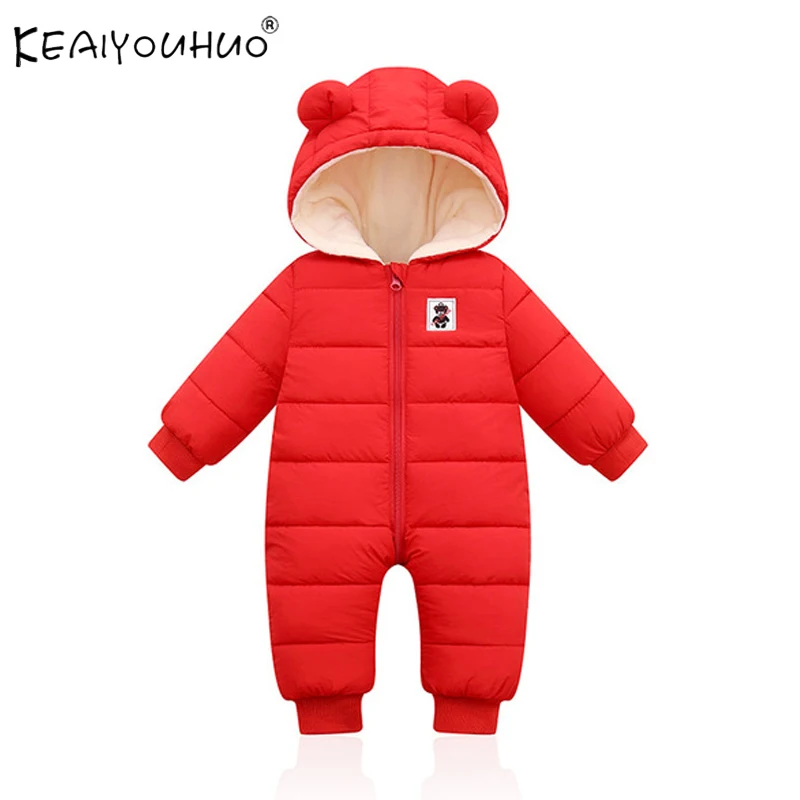 

Newborn Jumpsuit Fashion Winter Baby Kids Clothes Hoodies Overalls Baby Boys Snowsuit Winter Overalls For Baby Infant Costume 1Y