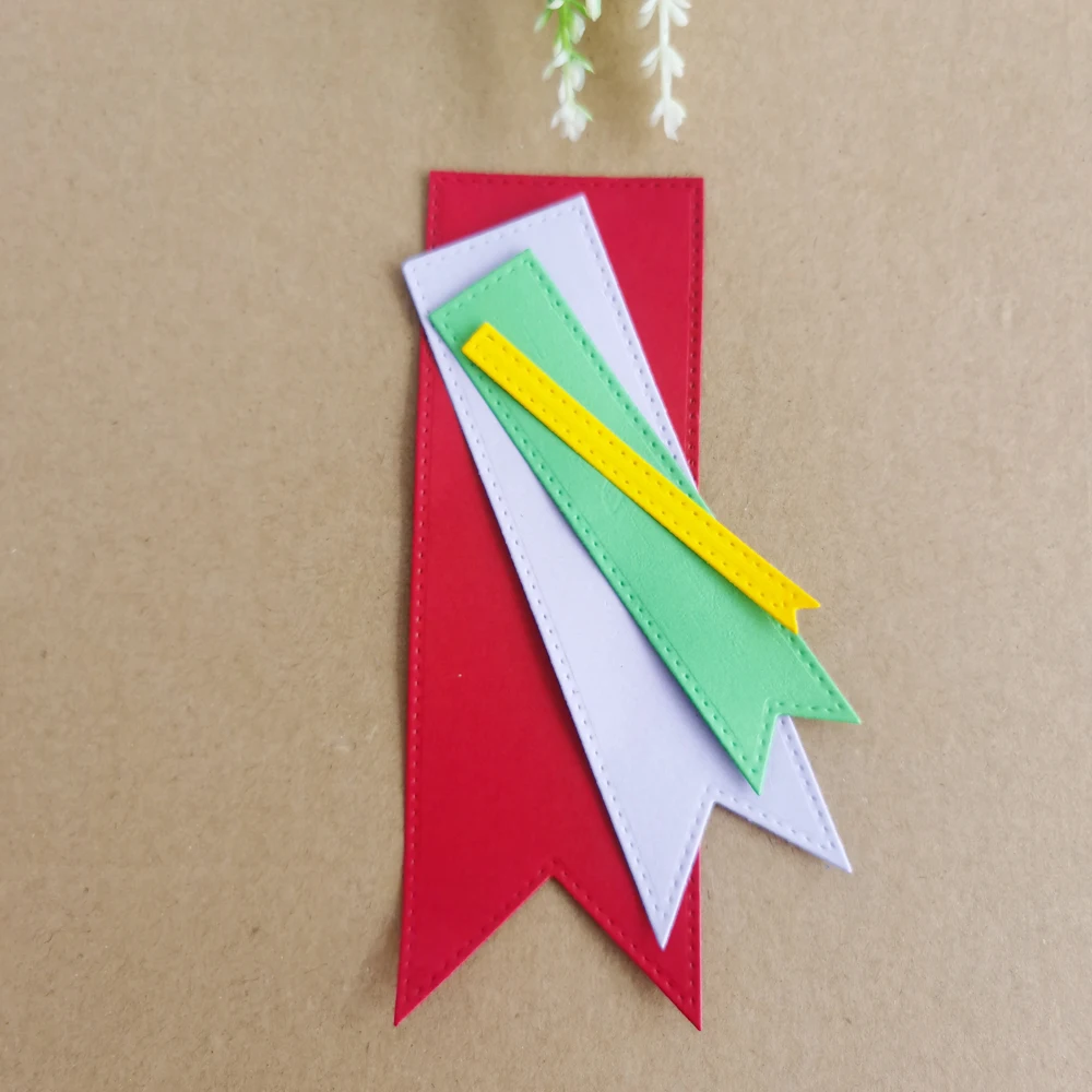 

4 metal banners Cutting dies stencil Template for DIY embossing paper Photo album cards make scrapbooking die cut