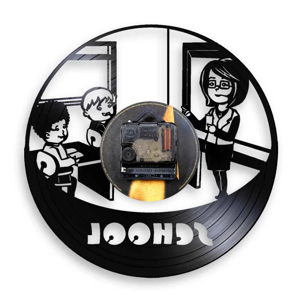 Часы настенные виниловые для учителей и студентов | Дом сад