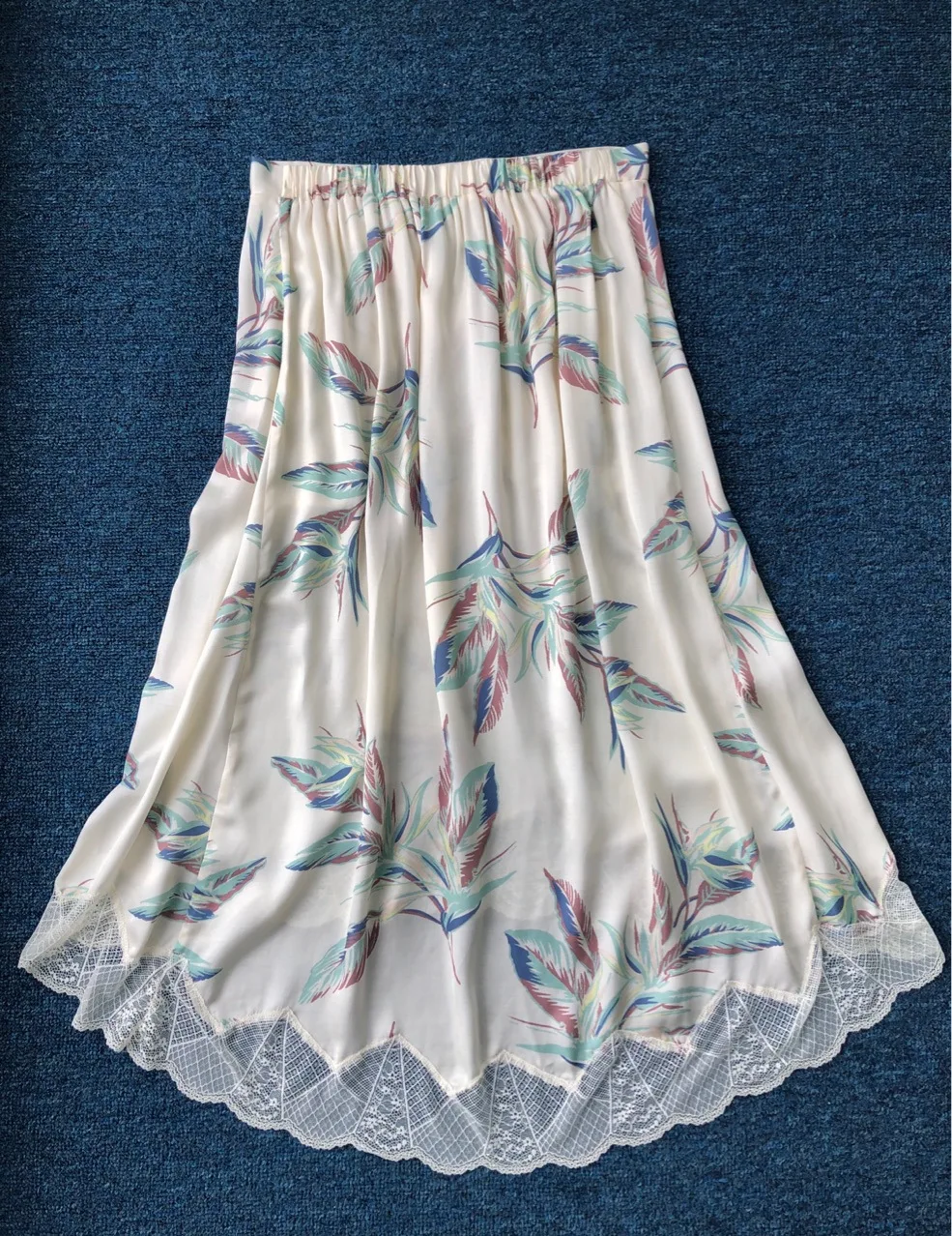 100% вискоза женские юбки кружевные лоскутные милые новые Осенние спереди с