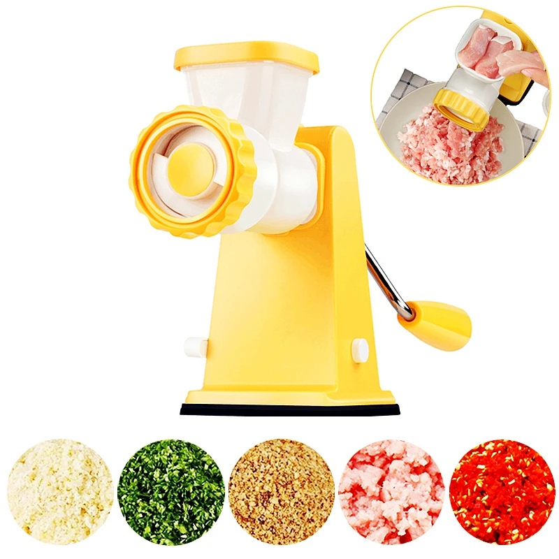 Бытовая портативная ручная мясорубка измельчитель для продуктов кухонные