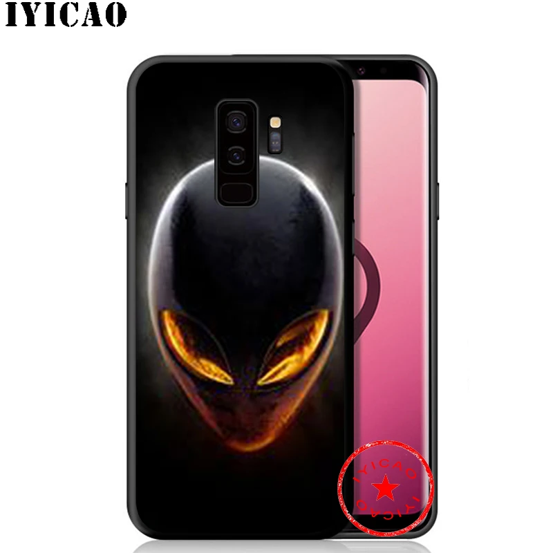 Забавный мягкий чехол IYICAO Alien для samsung Galaxy S10e S10 S9 S8 Plus S6 S7 Edge Note 10 9 8 TPU |