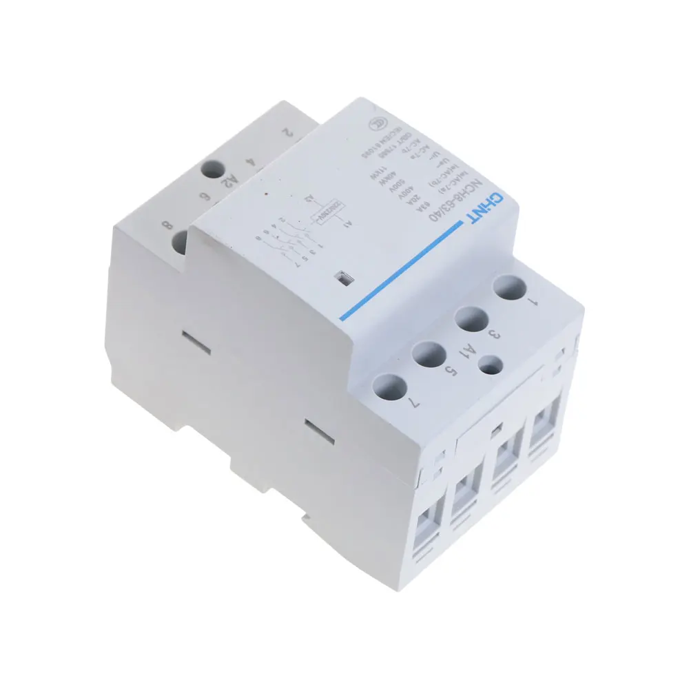 Шнт NCH8 63/40 4 полюсный 63A 4NO DIN rail контактор бытовые Модульные контакторы модульный