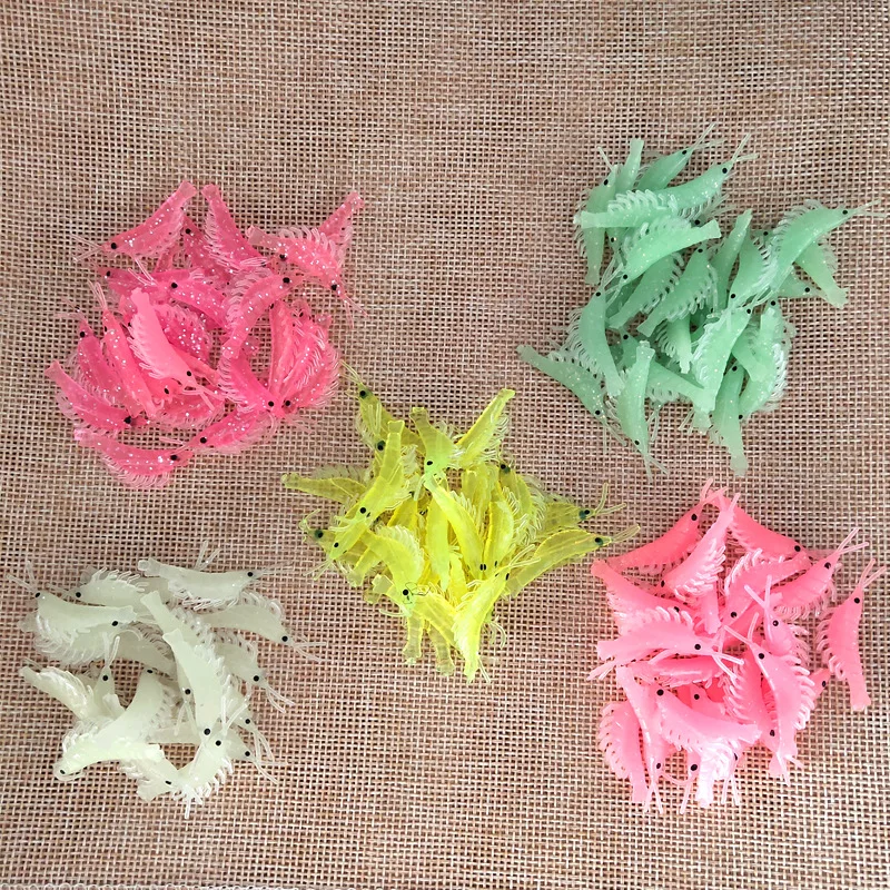 Мягкие силиконовые блесны для креветок 20-50 шт./лот приманка джига воблеры