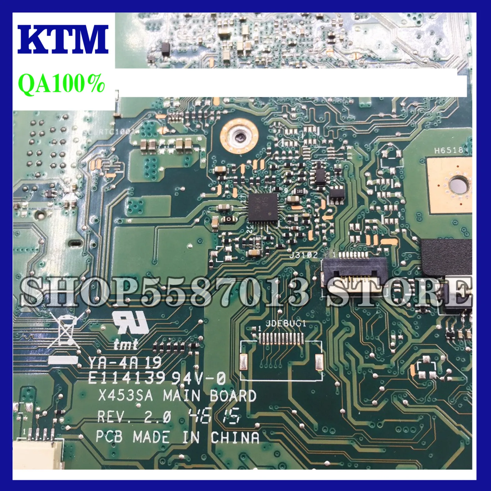 

KEFU X453SA Motherboard For ASUS X453SA X453S X453 F453S Laptop Motherboard Original Notebook N3700 Test Motherboard In Stock
