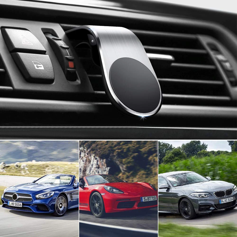 

Magnetic Car Phone Holder 360 Rotation in-Car Air Vent Clip Cell Phone Mount Magnet Smartphones GPS Telefone Holder Stand
