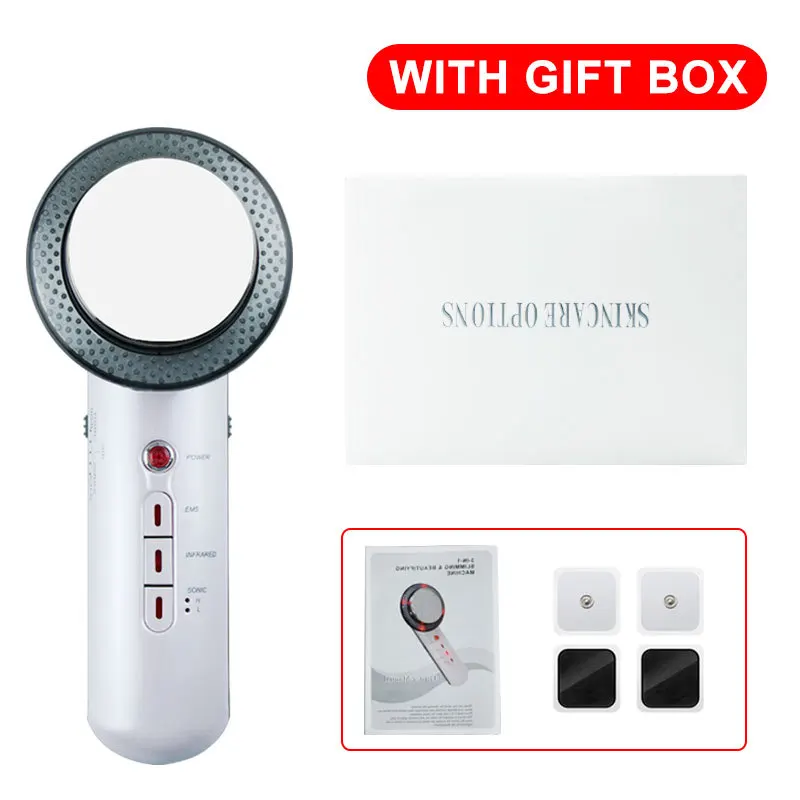 Ультразвуковой аппарат для похудения 3 в 1 светодиодный микро-электрический