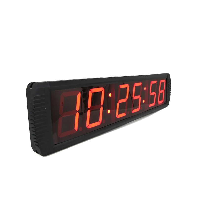 Big digital alarm clock indoor LED countdown timer display electronic 12v | Дом и сад