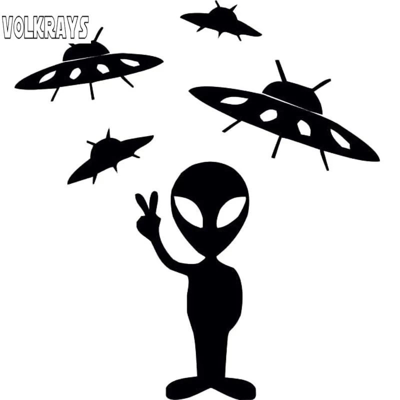 Volkrays индивидуальная Автомобильная наклейка инопланетянин космический человек