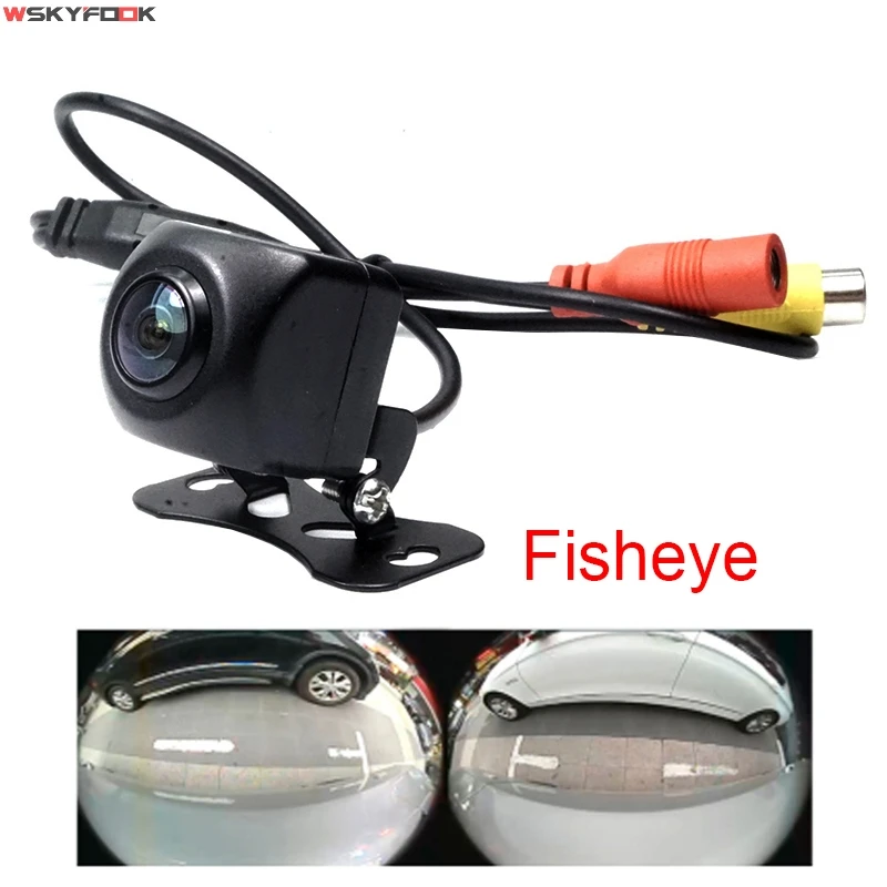 Night Vision Car Fisheye Monitor Rear View Camera with Vehicle Parking Assiantance 170 Wide Camera Universal