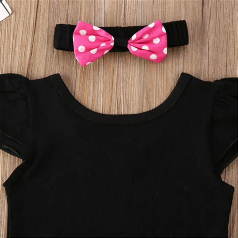 Pudcoco/Новая брендовая одежда для маленьких девочек модный летний комбинезон топ +