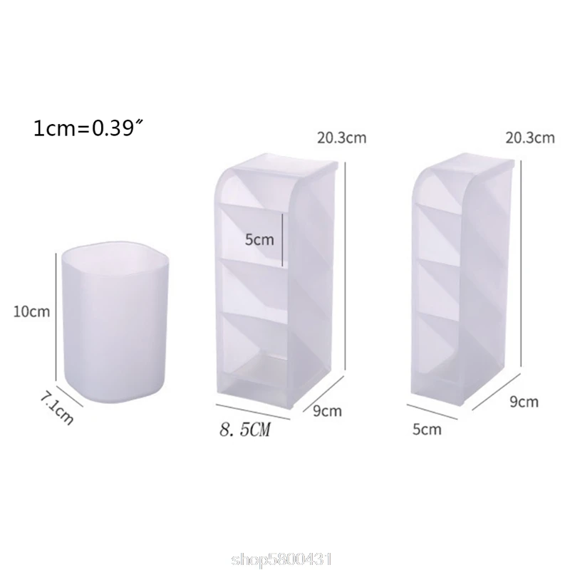 

Pen Holder Multifunctional Student Desktop Creative Pen Holder Decoration Simple Transparent Frosted Storage Box D07 20 Dropship