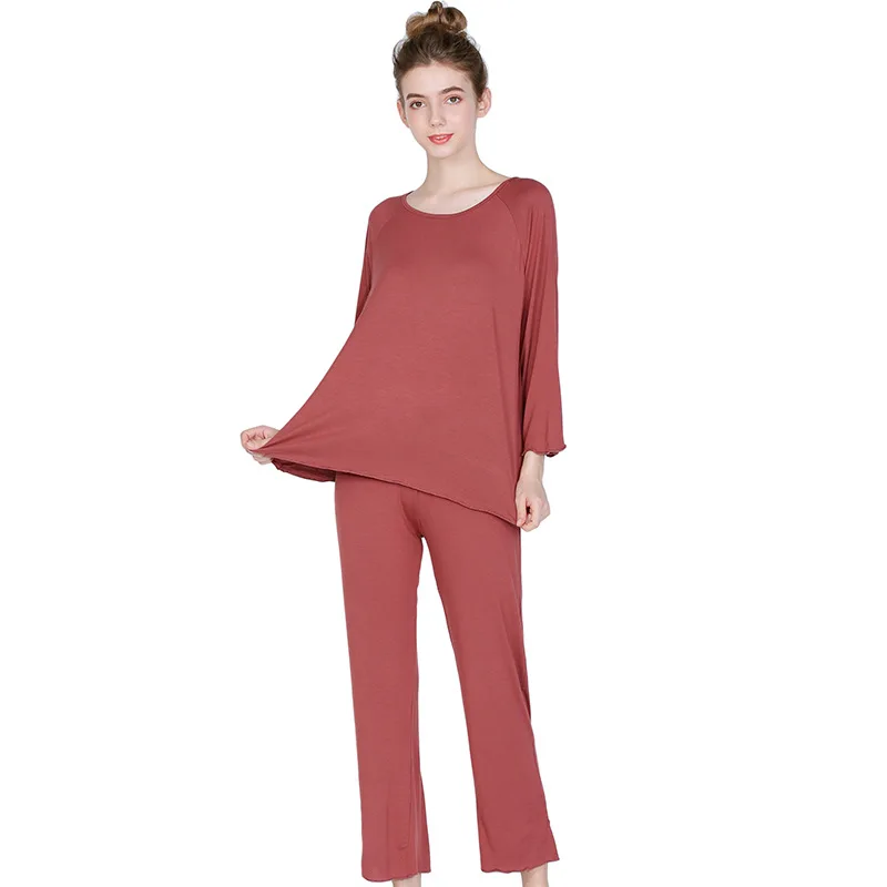 Свободная Повседневная Домашняя одежда Fdfklak 2XL-7XL для женщин домашняя новый