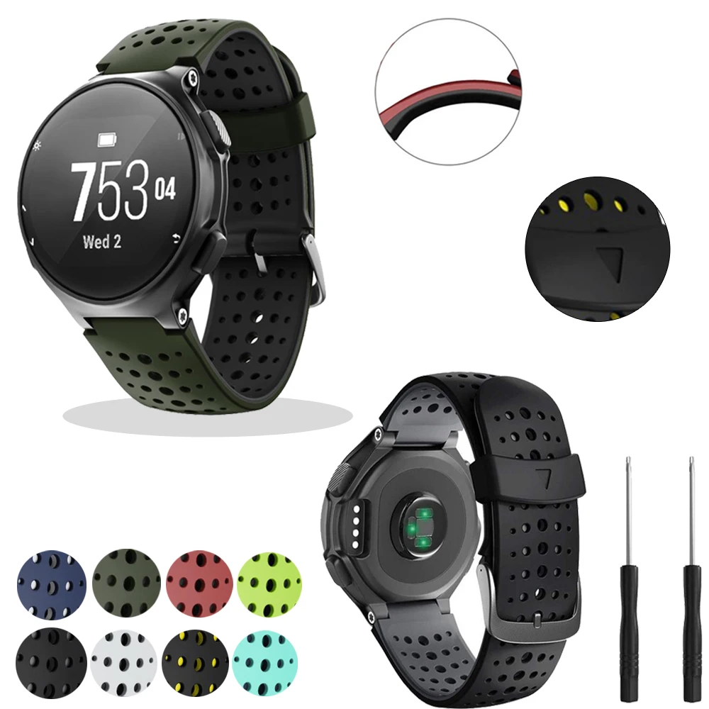 

Ремешки для смарт-часов Garmin Forerunner 235/230/620/630/735XT/235Lite, силиконовые ремешки аксессуар Браслет для наручных часов