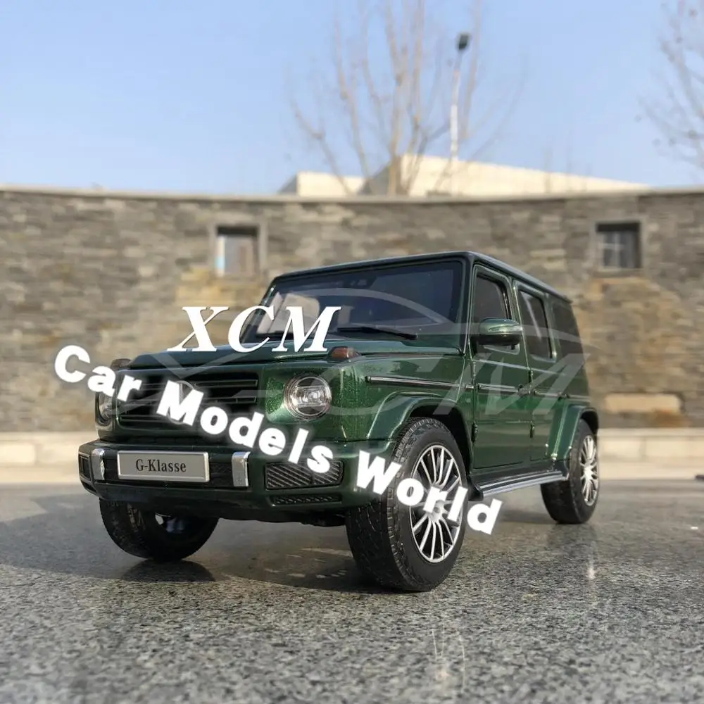 Литая модель автомобиля для мини хампс G Class (W 463) (зеленый) 1:18 + маленький