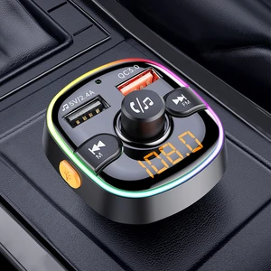 Cden FM transmitter car MP3 player Bluetooth 5.0 receiver USB Car Charger fast charging qc3.0 18W U disk TF Card music