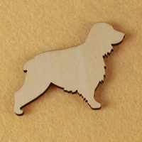 pet dog shape mascot laser cut christmas decorations silhouette blank unpainted 25 pieces wooden shape 0782