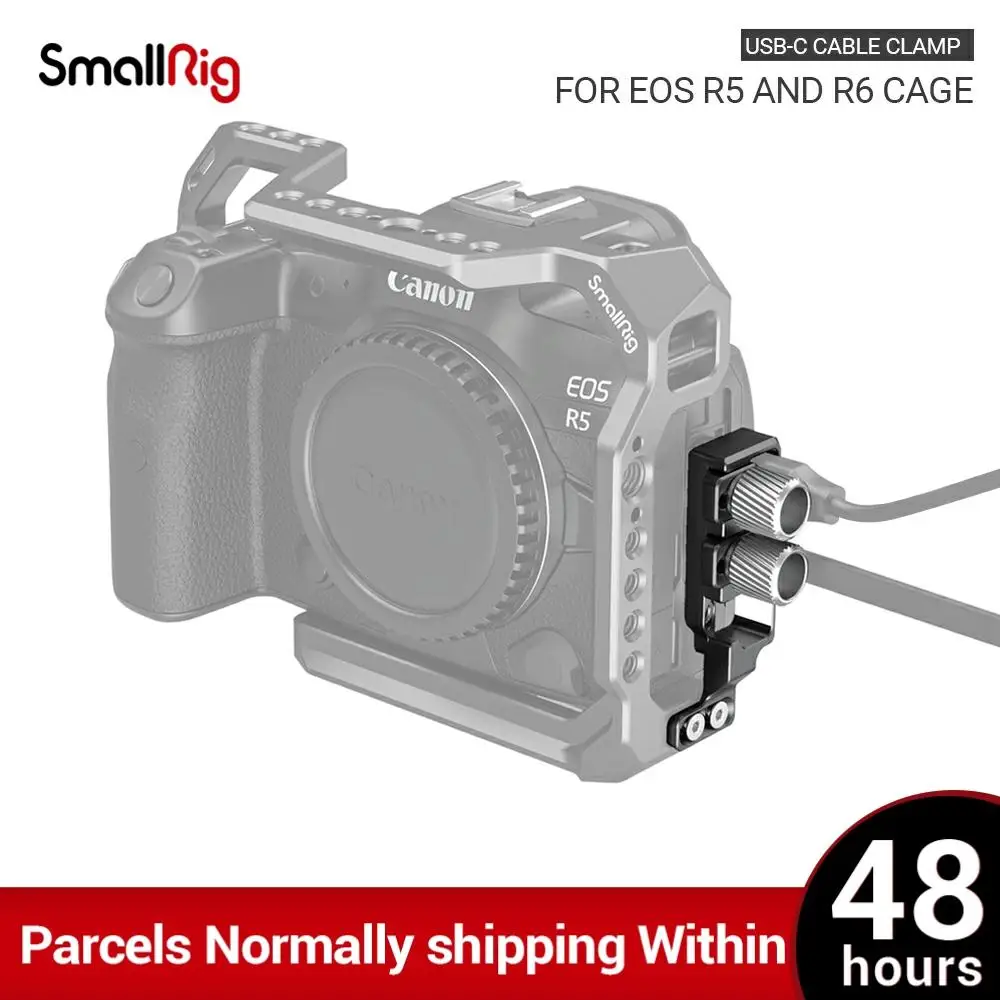 Hdmi-braçadeira de Cabo Compatível e Usb-c para Canon r5 e r6 Smallrig Gaiola Eos 2981