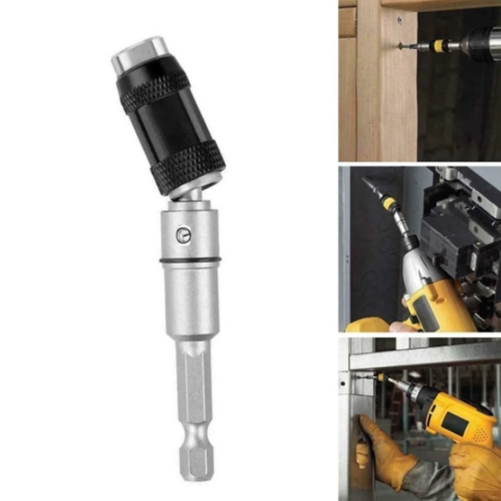 

Magnetic Screw Tip Drill Screw Tool Quick Change Locking Bit Holder Drive Guide Drill Bit Extensions Pivot Drill Sturdy