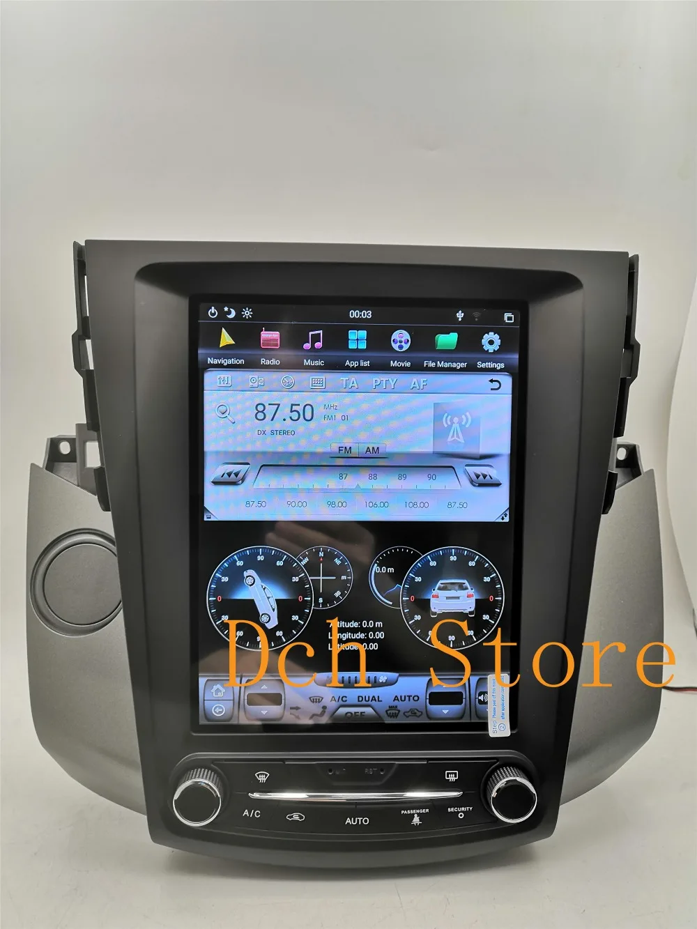 10,4 ''вертикальный экран Tesla стиль Android 8,1 автомобильный DVD gps навигация радио для Toyota RAV4 rav 4 2006-2012 PX6 CARPLAY ips