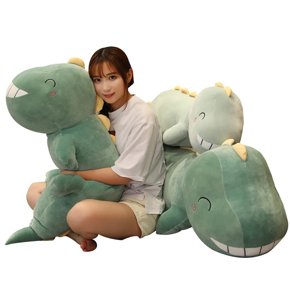 

New Fat Dinosaur Plush Toy Soft Stuffed Animal Five Colors Dragon Doll Nap Pillow Cushion Sleeping Baby Children Birthday Gifts
