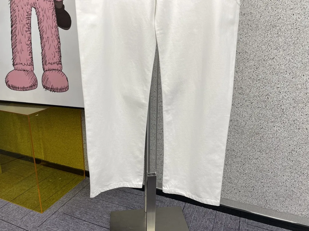 Spring New 2021SS Women Casual White Cut Hole Denim Pants Ladies Fashion Jeans Ddxgz2 3.04