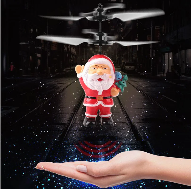

New Induction Aircraft Toy Christmas Children's Gift Remote Control Aircraft Rc Drone Led Toys for Kids