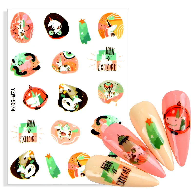 Наклейки 3D для ногтей в виде клубники и арбуза | Красота здоровье