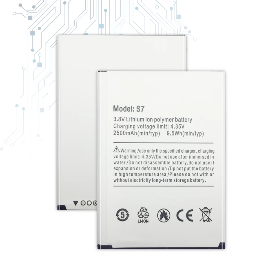 

Для Ulefone S7 аккумулятор 2500 мАч для 5,0 дюймов для ulefone s 7 UlefoneS7 батарея батареи для смартфона с номером отслеживания