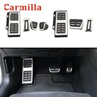 Автомобильные педали Carmilla из нержавеющей стали для Audi A3 8V S3 RS3 Sportback Cabrio Limousine LHD 2012-2020, крышка педали автомобиля