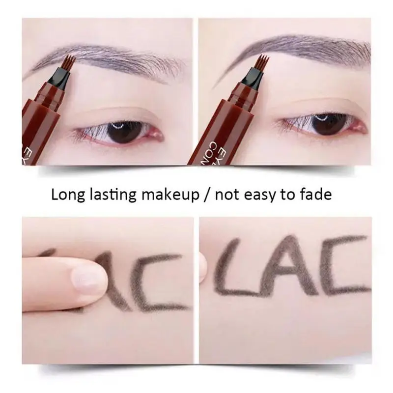 Карандаш для бровей Microblading 5 цветов краска макияжа 4 наконечника жидкая тату