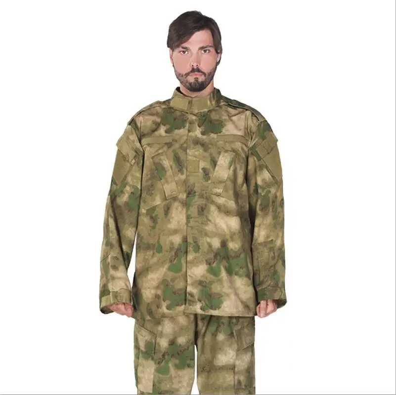 Ruin green 17Color Men Army Tactical Military Uniform Camouflage Combat Shirt Clothes Special Forces ACU Militar Uniforms for Man Coat Set - Цвет: Ruin green