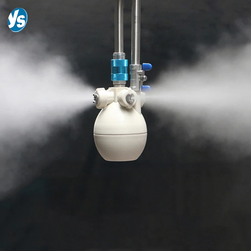 YS текстильная увлажняющая Форсунка для сухого тумана охлаждения увлажнитель с