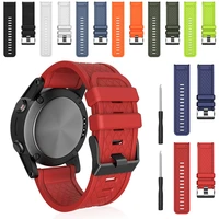 26mm silicone replacement strap for garmin fenix 2fenix 1fenix 3fenix 3 hrfenix 5x watchbands casual sport adjustable strap