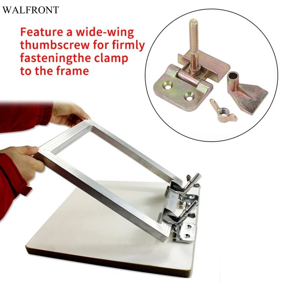 

2 pcs/set Butterfly Hinge Clamp Silk Screen Printing Metal Butterfly Hinge Clamp DIY Hobby Tool Woodworking Access
