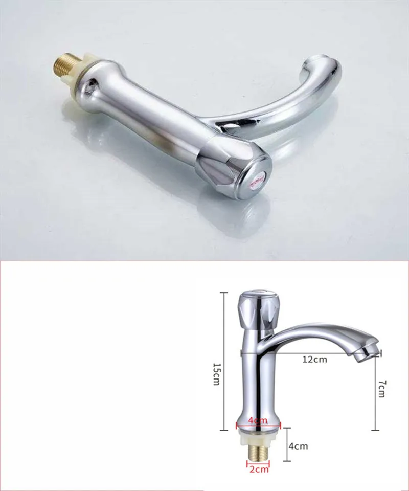 

Single cold all copper basin faucet household bathroom toilet basin single hole wash basin wash basin faucet