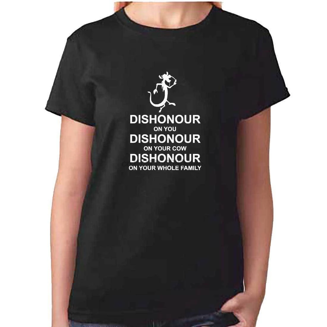 Футболка Mushu для женщин и девочек Dishonour на вашей корове-Mulan DVD Dishonor | Мужская одежда