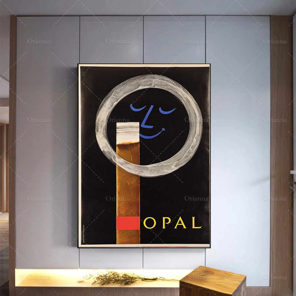 

Vintage Cigar Advertisement Poster | Retro Wall Art | Home Decor | Mid Century Design Minimalism Bedroom Canvas Painting Gift
