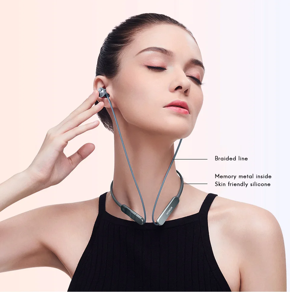 huawei Honor xSport PRO, беспроводные наушники с шейным ремешком, Bluetooth, 5,0, HiPair, быстрая зарядка, 18 h, воспроизведение, симметрия, ENC, IP55