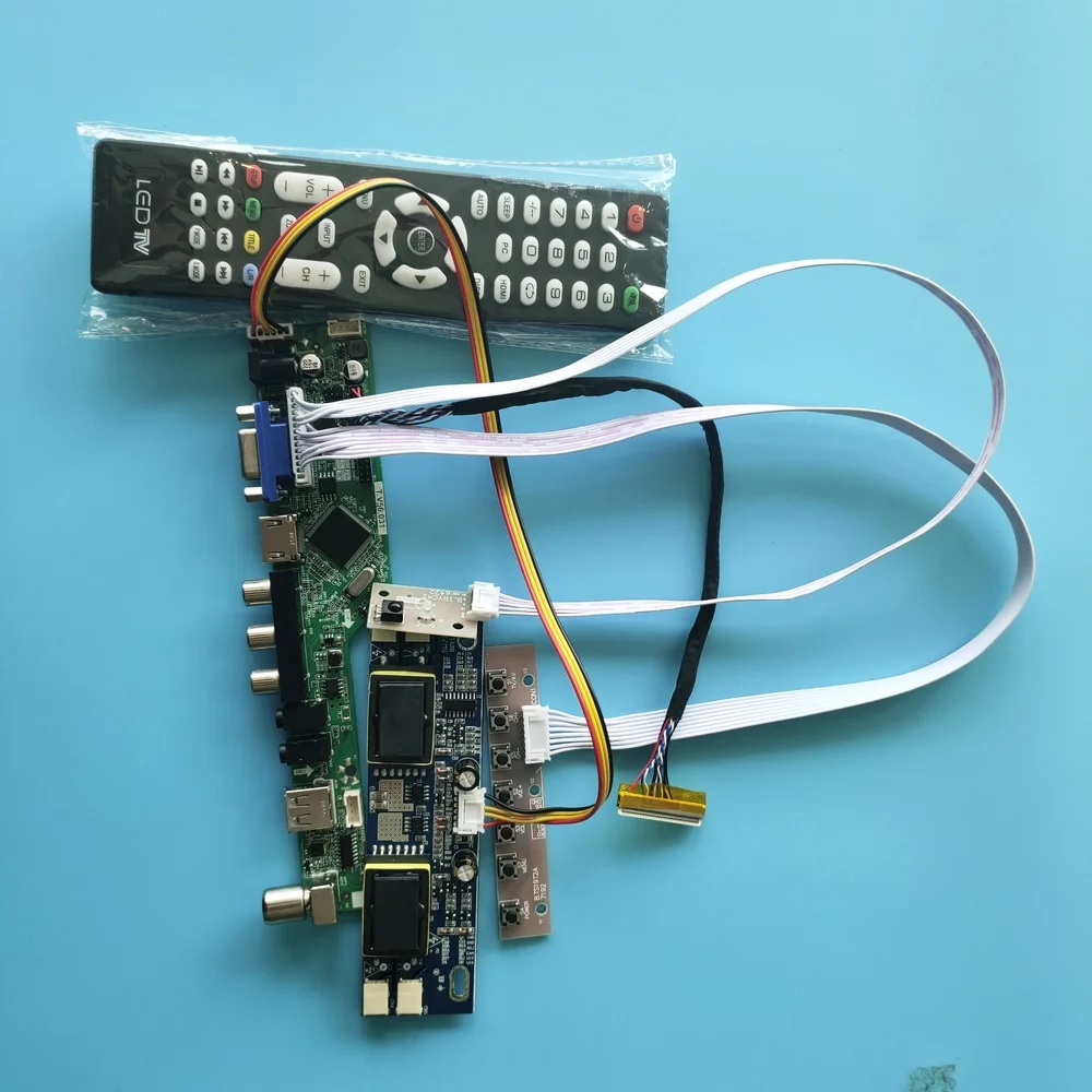 Комплект для M190E3 L01/L02/L0A монитор 1280x1024 AV аудио 4 лампы 30pin VGA пульт ТВ USB HDMI