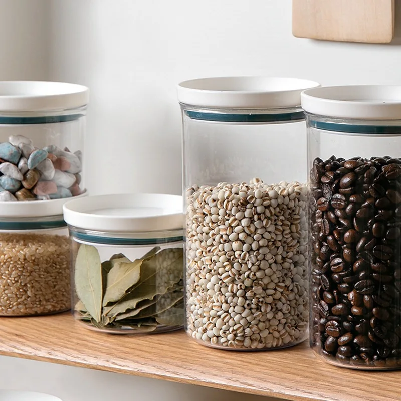 Superimposed Grain Storage Tank Useful Food Box Plastic Kitchen Sealed Jar Fresh-keeping | Дом и сад