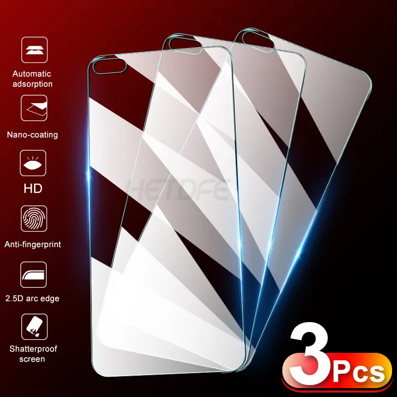 

3Pcs Full Cover Safety Tempered Glass For Huawei P20 P30 P40 Lite E P20 Pro P10 Plus Screen Protector Huawei P Smart Z S Glass