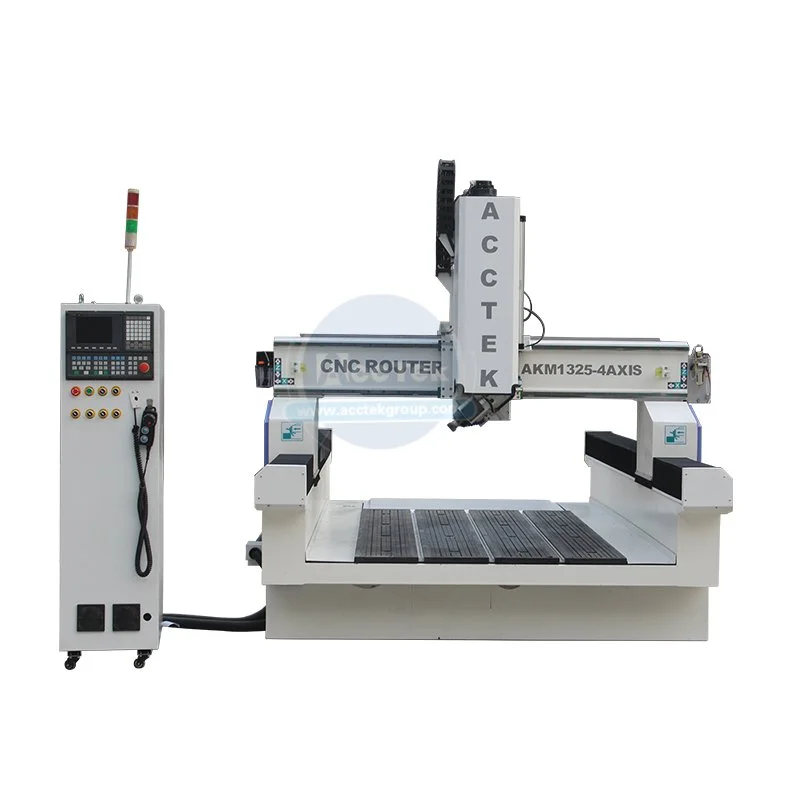 Гравировальный станок по дереву с компьютерным управлением 4 оси 1325/cnn