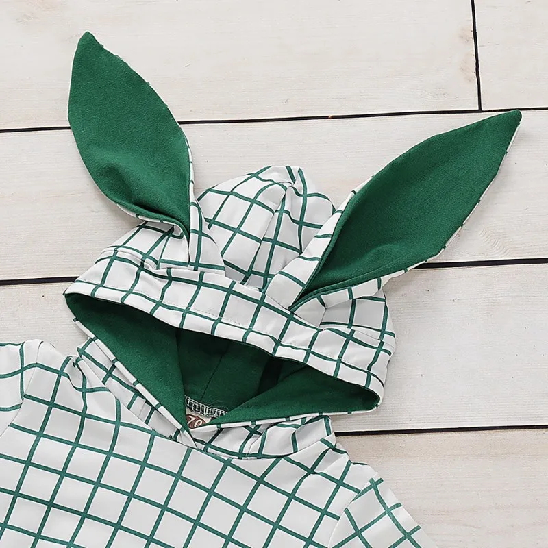 Комплект одежды из 2 предметов для новорожденных девочек футболка с капюшоном и