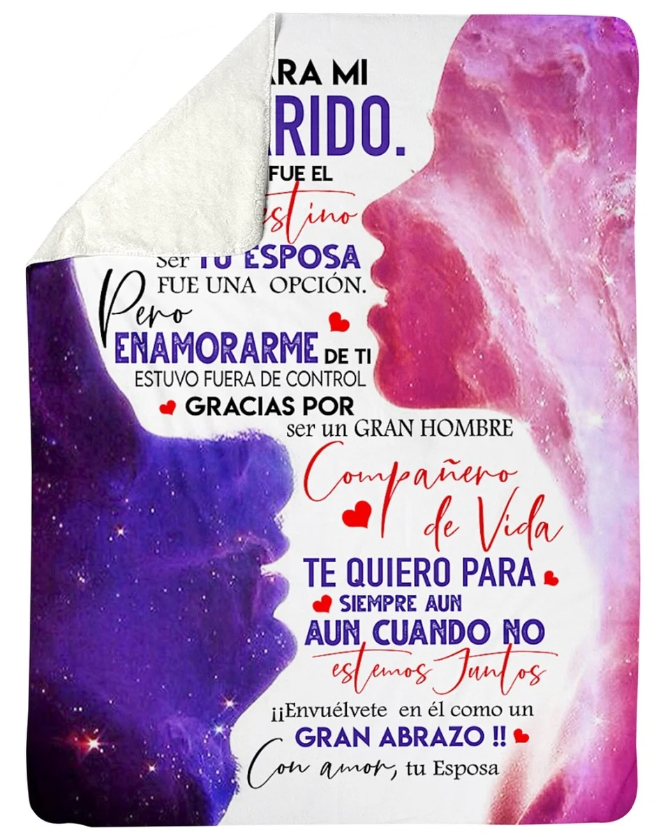 Мужское Флисовое одеяло с надписью TU ESPOSA