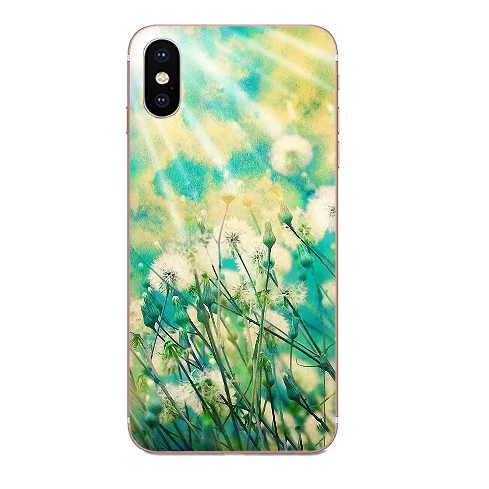 TPU Shell Covers Watercolor Flower Dandelion For Galaxy J1 J2 J3 J330 J4 J5 J6 J7 J730 J8 2015 2016 2017 2018 mini Pro | Мобильные