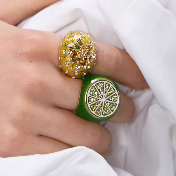 Женские свадебные кольца ZA элегантные богемные обручальные с ананасом вечерние