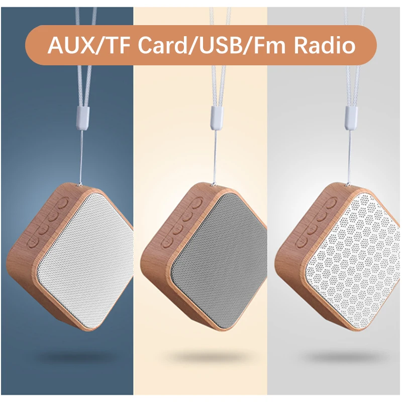 Ретро деревянный Bluetooth динамик портативный открытый беспроводной мини компьютер